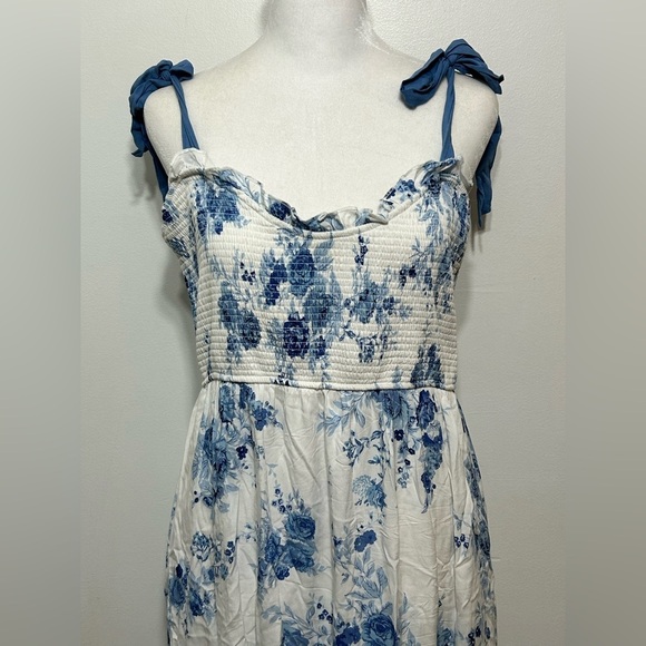 New! Altar’d State Cottagecore Floral Smocked Tiered Midi Dress Size XXL - Picture 7 of 15